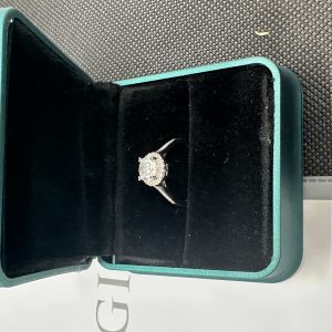 ダイヤの指輪 一 粒 ダイヤ ネックレス 天然ダイヤモンド1.01ct GIA証明書 AU750指輪