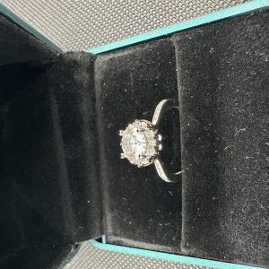 ダイヤの指輪 一 粒 ダイヤ ネックレス 天然ダイヤモンド1.01ct GIA証明書 AU750指輪