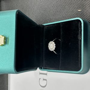 ダイヤの指輪 指輪 ダイヤ 天然ダイヤモンド1.01ct GIA証明書 AU750指輪