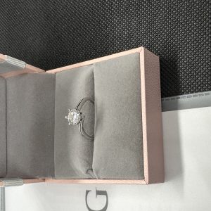 ダイヤの指輪 プラチナ ダイヤ 指輪 天然ダイヤモンド1.01ct GIA鑑定書 AU750指輪