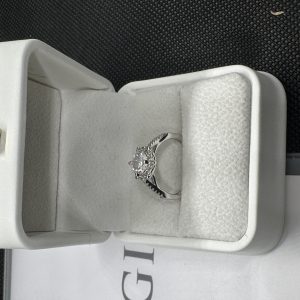 ダイヤの指輪 エタニティー リング 天然ダイヤモンド1.01ct GIA鑑定書 AU750指輪